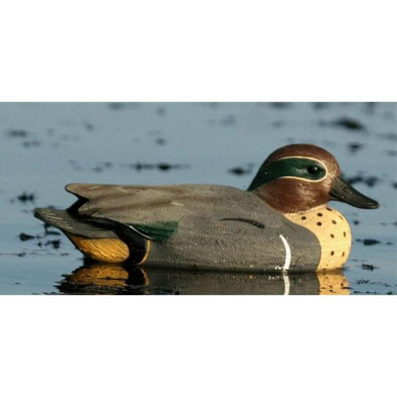 GHG Life Size Green Winged Teal Duck Decoys 6 Pack